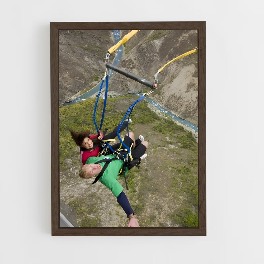 Poster Descente Épique – affiche Saut à l’élastique (vue 5)